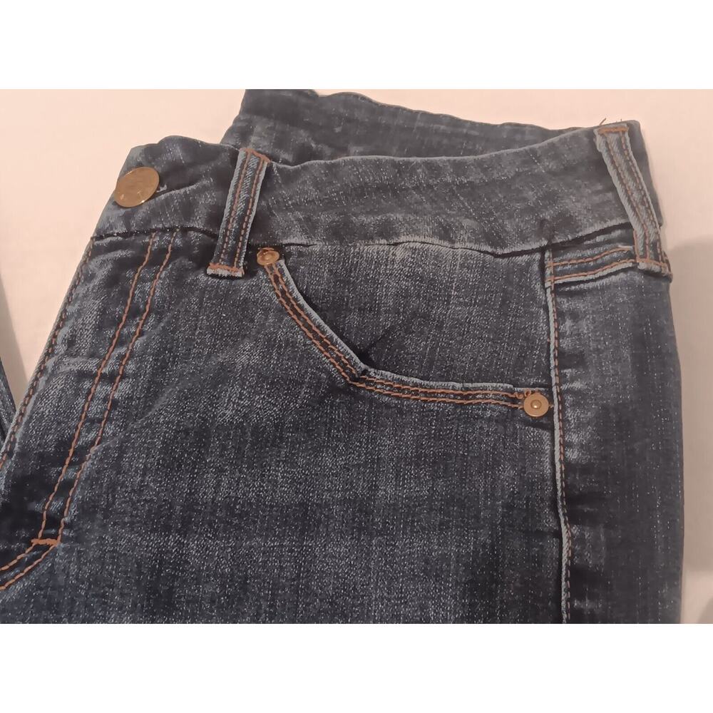 Seven 7 Jeans Women's 10 Blue Straight Slim Fit High-Rise Med Wash 30 X 29 - Picture 3 of 8